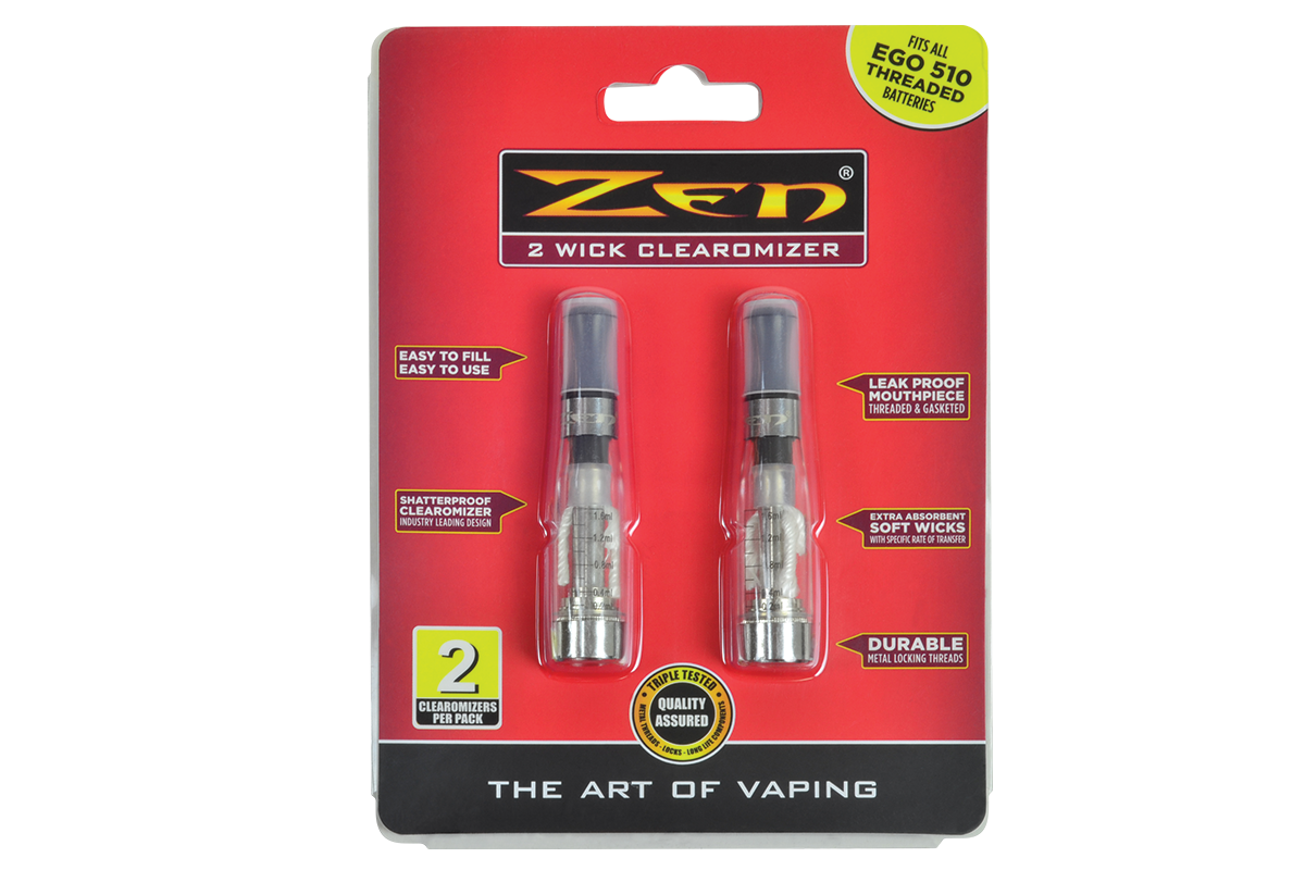 ZEN 2 PACK TWO WICK CLEAROMIZER